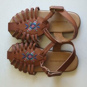 Brown sandals. Toddler size 10